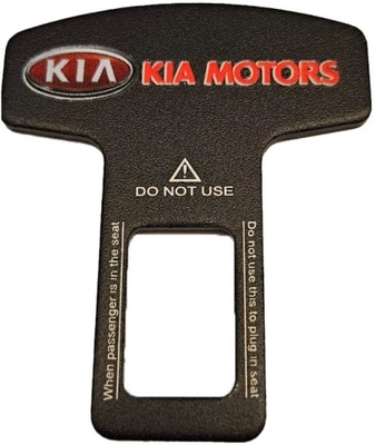 BRIDA CIEGA CLAVIJA PARA CORREA DE CORREAS CON LOGOTIPO KIA.  