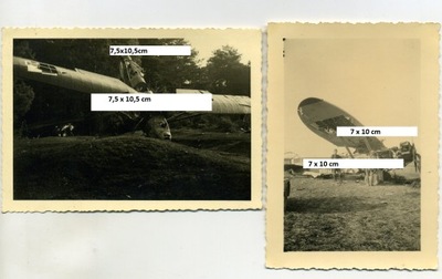 wrzesień 1939 rozbity samolot RWD 8 + R XIII Lublin x 2 foto