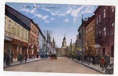 Lublin - Ulica Krakowskie Przedmieście - 1917