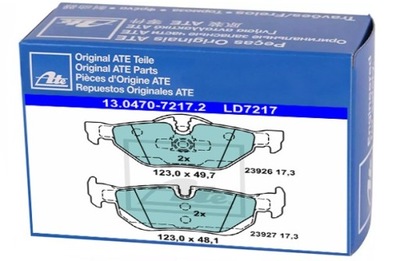 Ate тормозные колодки тормозные bmw задняя 1 3 x1 2,0-3,0 04-15 фото №1