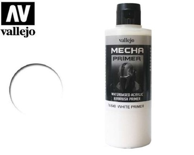 Vallejo Mecha 74640 Primer White 200ml Biały podkład akrylowy do aerografu