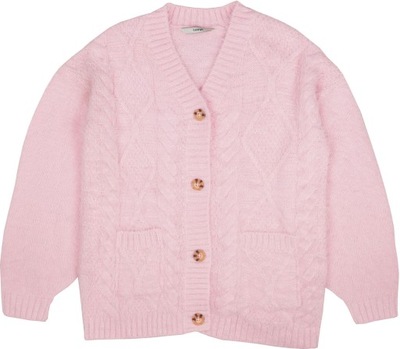 George Dziewczęcy Różowy Sweterek Rozpinany Kardigan Fluffy 152-158 cm