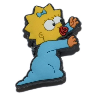 Filmy - Przypinka do butów - Maggie Simpson - 4946