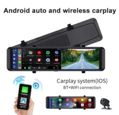 РЕЄСТАТОР ЇЗДИ W ДЗЕРКАЛУ S33 – CARPLAY & ANDROID AUTO. (22) 