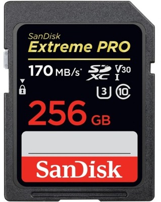SANDISK EXTREME PRO 256GB SDXC 170MB/s V30 UHS-I