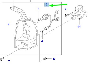 Ford ranger mk2 передня частина реле поворотів лампа socket and wire 4496184 original фото №1