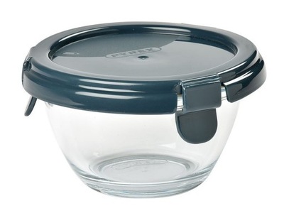 BEABA Okrągły słoiczek Pyrex 200ml dark blue