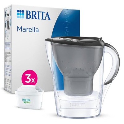 Dzbanek filtrujący Brita Marella 2,4 l srebrny/szary OPIS!!!!