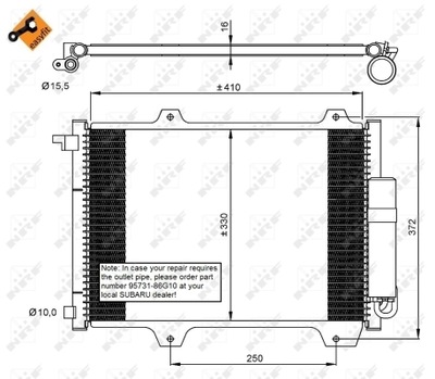 RADUADOR DE ACONDICIONADOR - CONDENSADOR EASY FIT 35907  