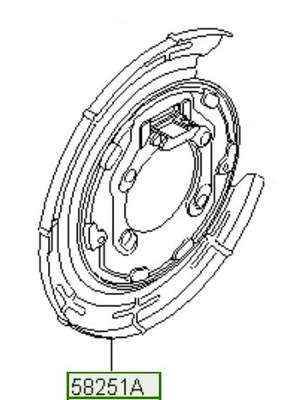 Диск якорная левая hyundai ix35 / sportage 2wd фото №1