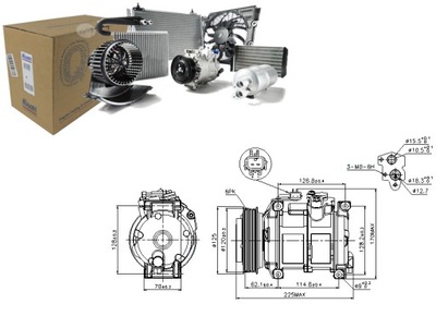 КОМПРЕССОР КОНДИЦИОНЕРА NISSENS 05005420AA 05005421