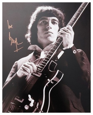 BILL WYMAN zdjęcie z oryginalnym AUTOGRAFEM THE ROLLING STONES