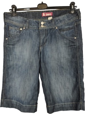 H&M Jeansowe Spodenki Modne Szerokie rozm W30