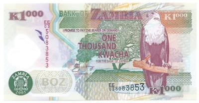 Zambia, 500 KWACHA, 2003 rok, UNC