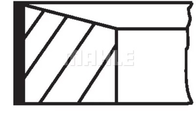 КОЛЬЦА TLOK.CITROEN PEUGEOT 2.0HDI 039RS001170N0/MAH