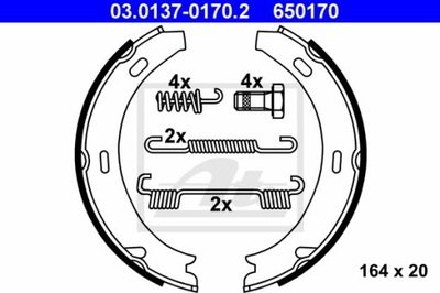 BRAKE SHOES BRAKE SET ATE 03.0137-0170.2  