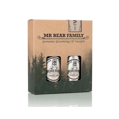 Mr Bear Family Kit Beard Brew&Shaper Woodland