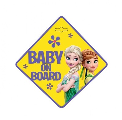 Tabliczka samochodowa Disney Frozen Baby On Board