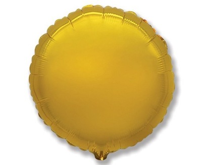 Balon foliowy okrągły złoty 18"ok 36 cm
