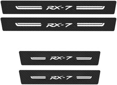 MOULDINGS FOR SILLS FOR CAR MAZDA RX7 RX-7, STICKERS FROM FIBERS WEGLOWEGO,  