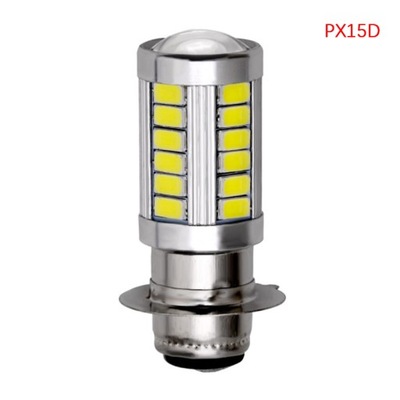 1PC PX15D BA20D LUZ FAROS ANTINIEBLA DIODO LUMINOSO LED AUTO RE  