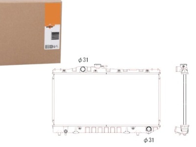 Nrf радіатор wody toyota carina ii 2.0 gli st171 фото №1