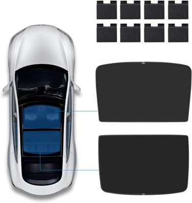 TOPFIT TESLA MODELO Y PROTECCIÓN ANTISOLAR SZKLANEGO DE TECHO PANORAMICZNEGO  