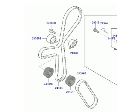 Грм kpl kia sportage pro ceed xceed rio stonic optima 1.6crdi 2018-d4fe фото №1