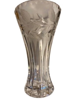 Stary szklany WAZON 21cm