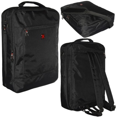 Plecak torba na ramię 2w1 Travel'n'Meet ME-044 czarny