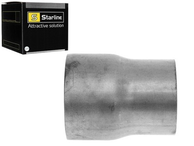 Труба вихлопна з'єднувач трубний 65mm 60mm l-80mm starline фото №1