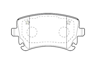 VALEO ZAPATAS DE FRENADO AUDI A6 04- PARTE TRASERA  