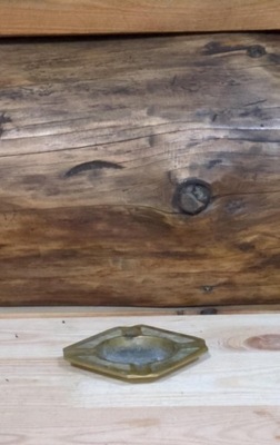 Stara Mosiężna Popielniczka