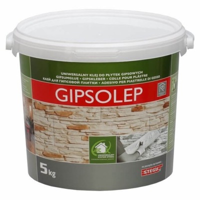 Klej do płytek gipsowych GIPSOLEP 5 kg Stegu