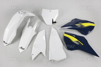 UFO КОМПЛЕКТ ПЛАСТИКА HUSQVARNA TC 250 16 OEM БІЛИЙ ГОЛУБИЙ HU617E999