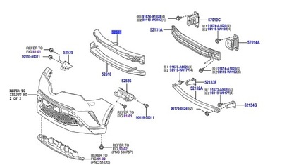 C-HR 19-23 ABSORBEDOR PLÁSTICO ESPUMOSO VIGA PARAGOLPES PARTE DELANTERA  