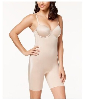 SPANX BODY WYSZCZUPLAJĄCE BEŻOWE GŁADKIE 38/40 S4A