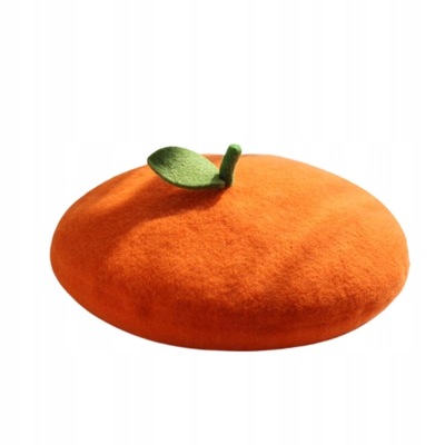 beret damski owoc pomarańcza model1