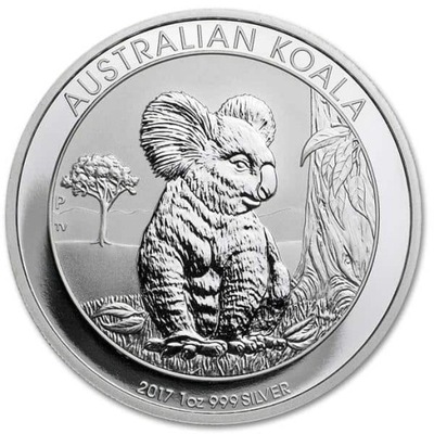 Koala srebrna moneta 1 oz uncja srebra 2017