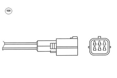 SONDA LAMBDA MAZDA 3 2.0 04- NGK  