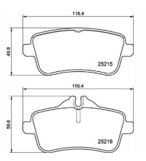 ZAPATAS DE FRENADO MERCEDES GLS 5.5 2015-2019  