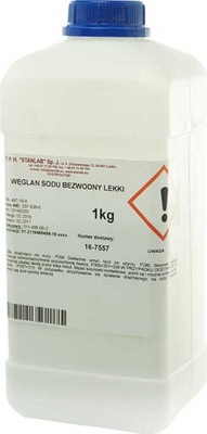 Soda kalcynowana węglan sodu bezwodny lekki 1kg STANLAB