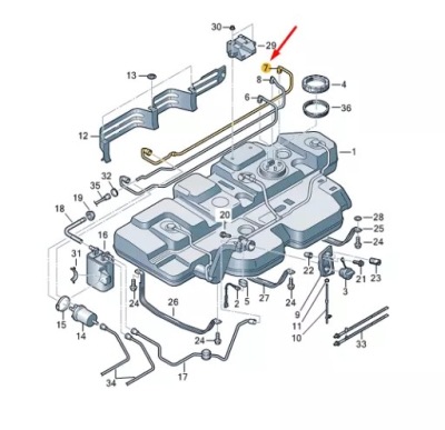 Vw transporter vi t6 fuel feed труба 7e0201359f фото №1