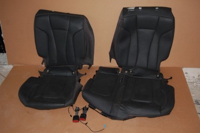 Audi q7 4m оббивка шкіра задня заднє сидіння комплект фото №1