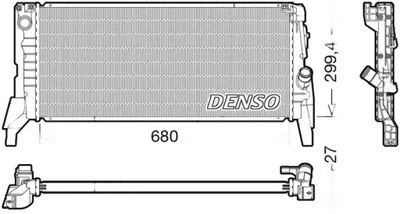 CHŁODNICA WODY DRM05119 DENSO
