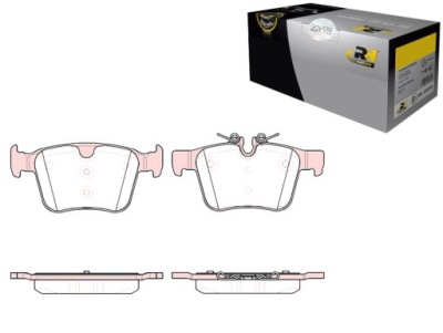 Гальмівні колодки гальмівні jaguar e f-pace xe xf 15 volv фото №1
