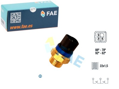 Fae 38110 переключатель термический, вентилятор радиатора фото №1