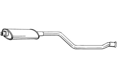 BOSAL SILENCIADOR SISTEMAS DE ESCAPE CENTRAL CITROEN XSARA PEUGEOT 306  