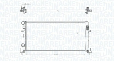 RADUADOR SISTEMA DE REFRIGERACIÓN DEL MOTOR 350213166200  