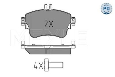 КОЛОДКИ ГАЛЬМІВНІ ПЕРЕД DB W176 W246 A-CLASS B-CLASS 11-